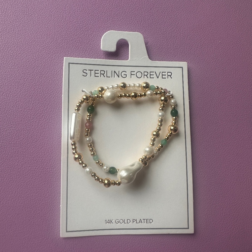 Sterling Forever Stretch Bracelet Set